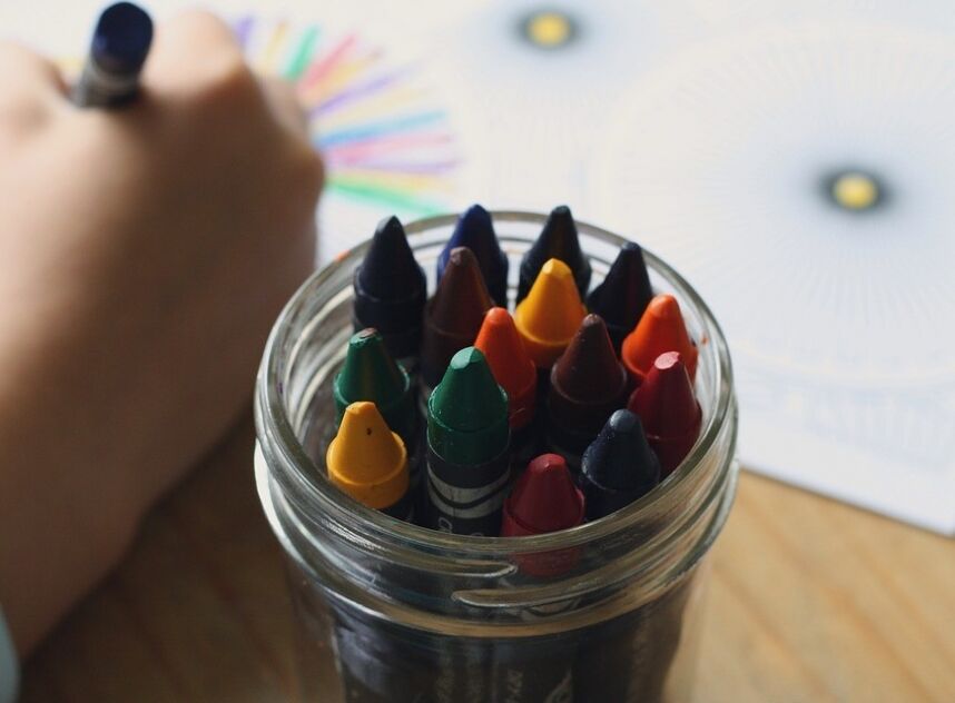 First Step Daycare crayons